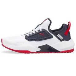 PUMA GS-One Golf Shoes - Puma White/Navy Blazer/Ski Patrol