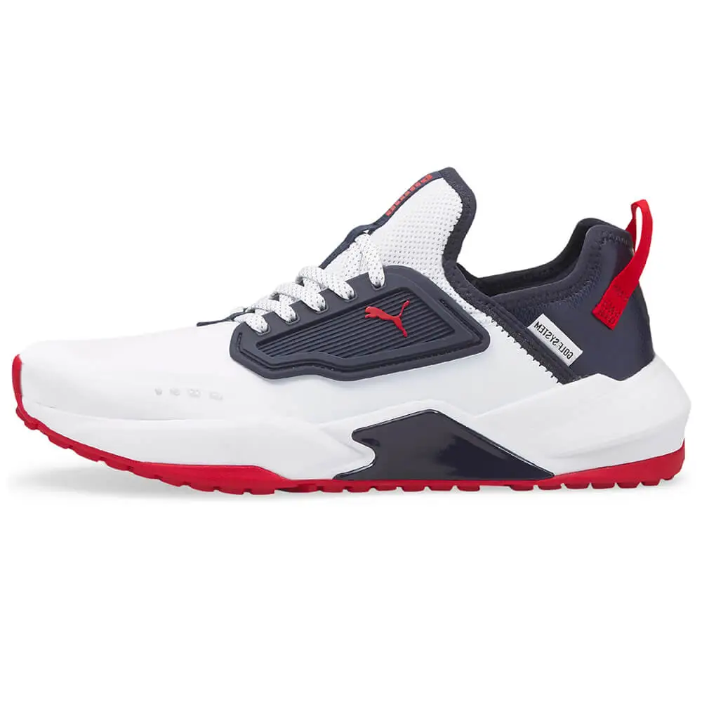 PUMA GS-One Golf Shoes - Puma White/Navy Blazer/Ski Patrol 3 PUMA GS-One Golf Shoes - Puma White/Navy Blazer/Ski Patrol