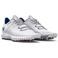 Under Armour HOVR Drive 2 E Golf Shoes - White/Metallic Silver/Academy 11 Under Armour HOVR Drive 2 E Golf Shoes - White/Metallic Silver/Academy -All Wedges Shop 3025078 100 PAIR