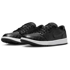 Nike Air Jordan 1 Low Golf Shoes - Black Croc -All Wedges Shop DD9315 003 2