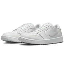 Nike Air Jordan 1 Low Golf Shoes - Triple White Croc -All Wedges Shop DD9315 110 2