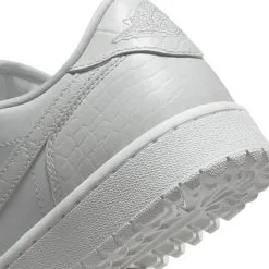 Nike Air Jordan 1 Low Golf Shoes - Triple White Croc -All Wedges Shop DD9315 110 8