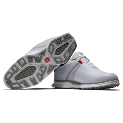 FootJoy Pro SL Sport Golf Shoes - #53853 White/Grey/Orange -All Wedges Shop FJ 53853 05