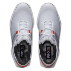 FootJoy Pro SL Sport Golf Shoes - #53853 White/Grey/Orange -All Wedges Shop FJ 53853 06