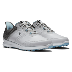 FootJoy Ladies Stratos Golf Shoes - #90119 White/Grey/Blue -All Wedges Shop FJ 90119 04
