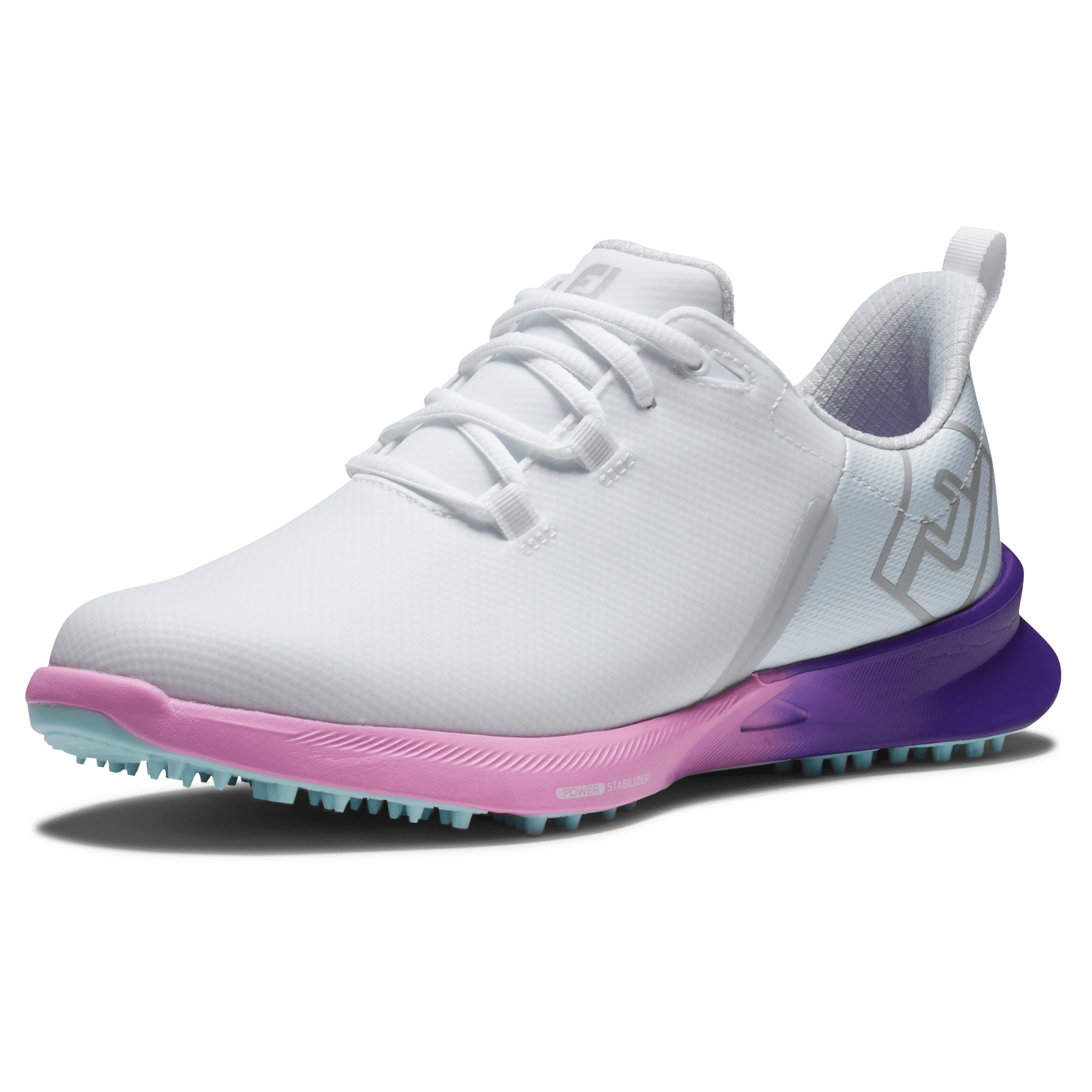 FootJoy Fuel Sport Ladies Golf Shoes - #90547 White/Purple/Pink 6 FootJoy Fuel Sport Ladies Golf Shoes - #90547 White/Purple/Pink - Image 4