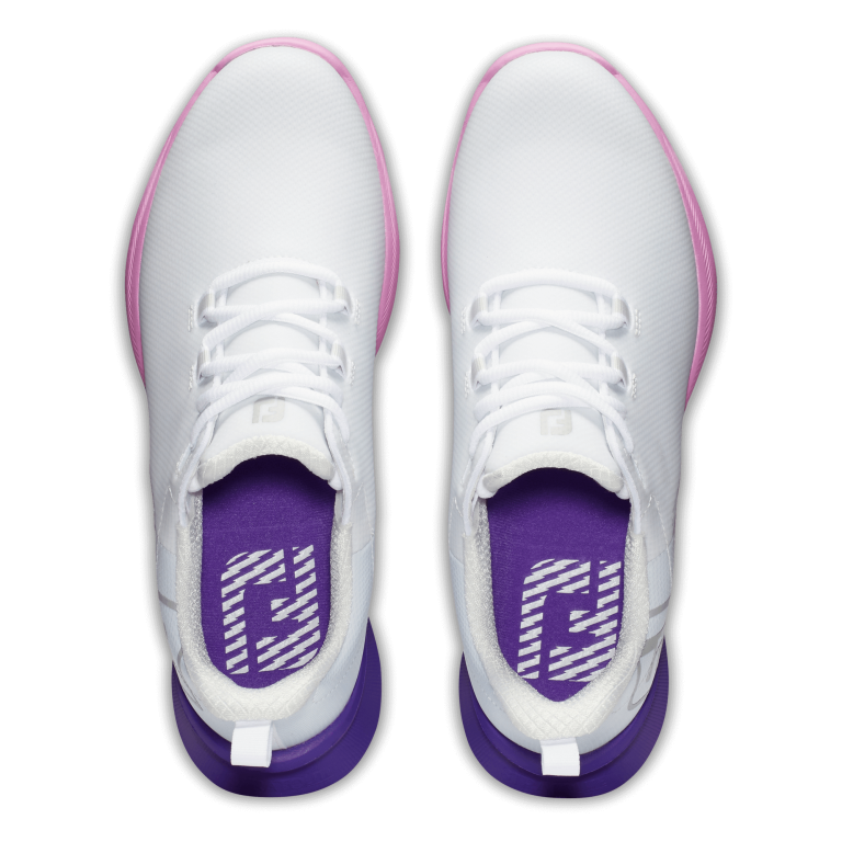 FootJoy Fuel Sport Ladies Golf Shoes - #90547 White/Purple/Pink 7 FootJoy Fuel Sport Ladies Golf Shoes - #90547 White/Purple/Pink - Image 5
