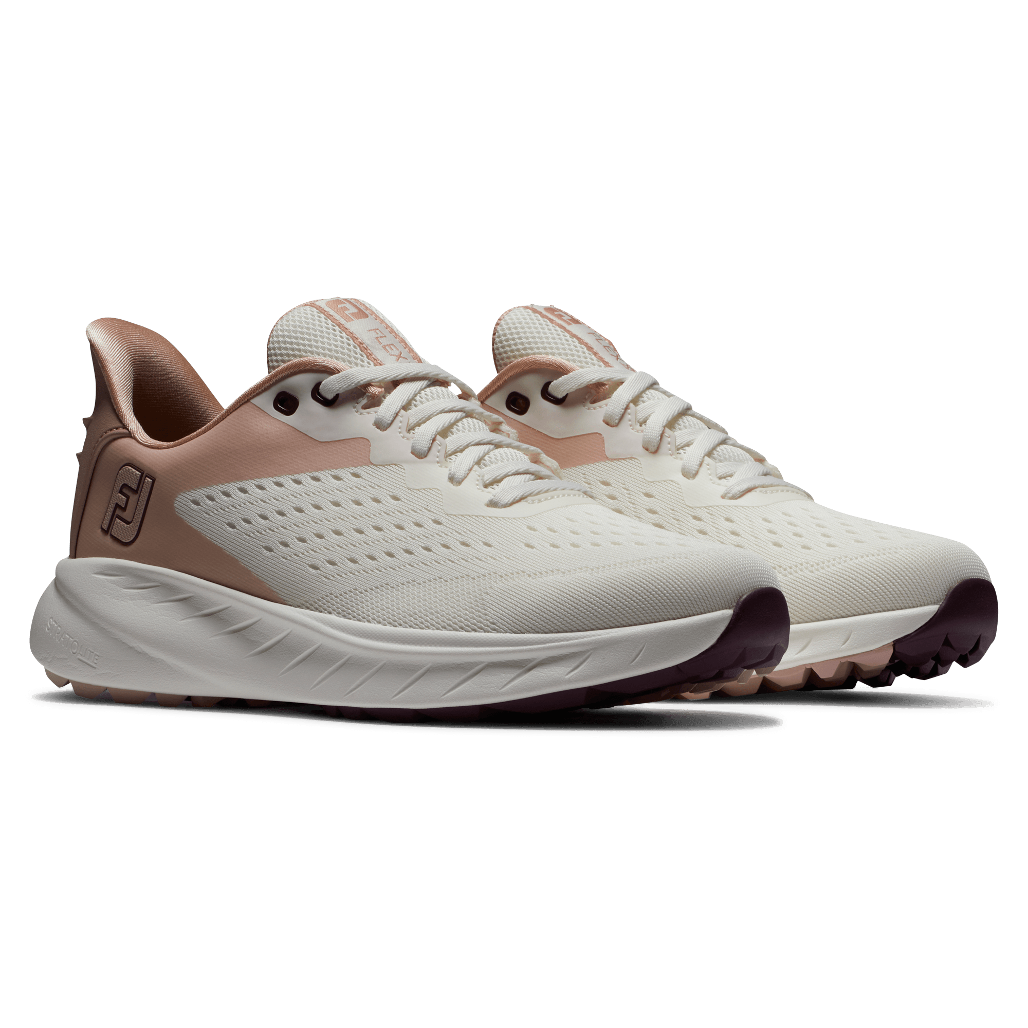 FootJoy FJ Flex XP Ladies Golf Shoes - #95446 Beige/Peach/Blue 8 FootJoy FJ Flex XP Ladies Golf Shoes - #95446 Beige/Peach/Blue - Image 6