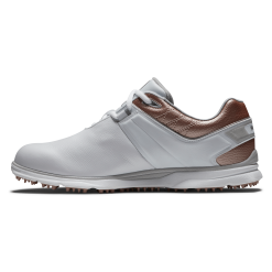 FootJoy Pro SL Ladies Golf Shoes - #98140 White/Rose Gold 11 FootJoy Pro SL Ladies Golf Shoes - #98140 White/Rose Gold -All Wedges Shop FJ 98140 02