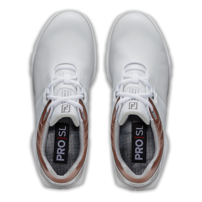 FootJoy Pro SL Ladies Golf Shoes - #98140 White/Rose Gold 7 FootJoy Pro SL Ladies Golf Shoes - #98140 White/Rose Gold - Image 5