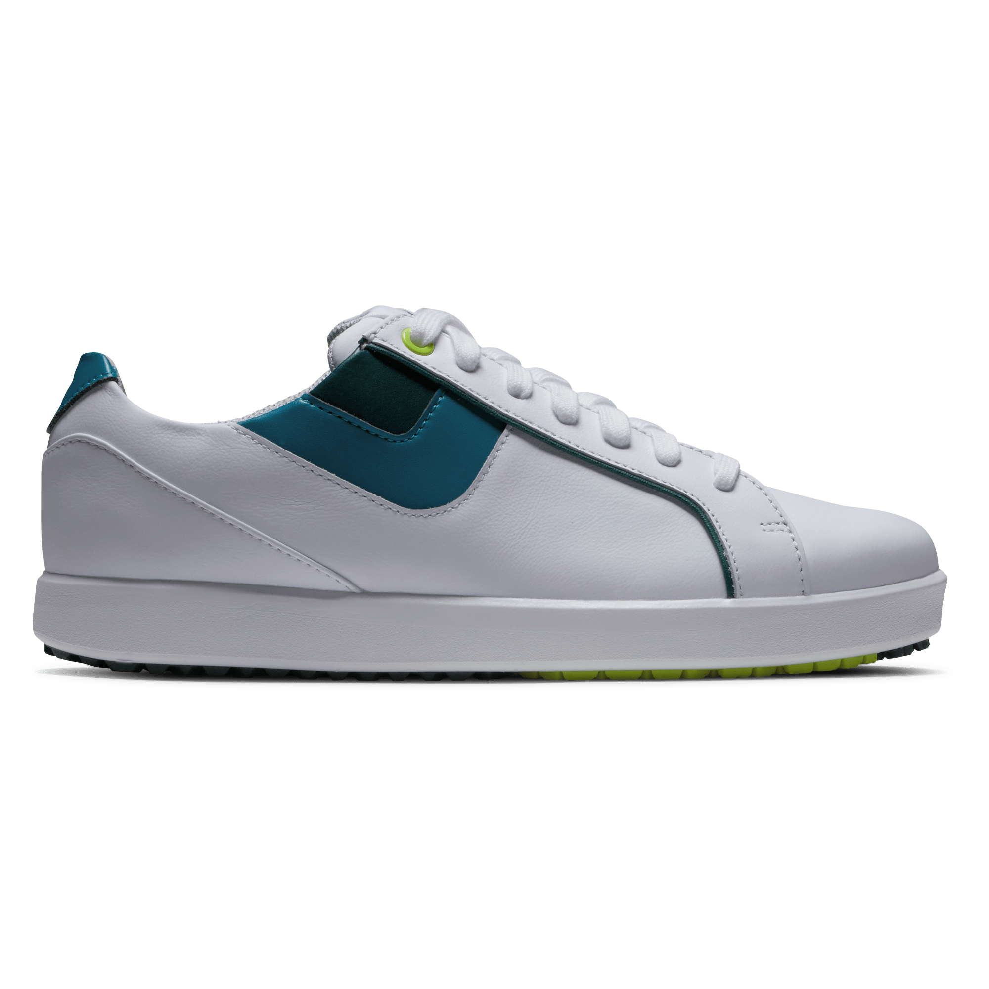 FootJoy Ladies Links Golf Shoes - #98157 White/Green/Blue 3 FootJoy Ladies Links Golf Shoes - #98157 White/Green/Blue