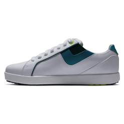FootJoy Ladies Links Golf Shoes - #98157 White/Green/Blue 11 FootJoy Ladies Links Golf Shoes - #98157 White/Green/Blue -All Wedges Shop FJ 98157 02