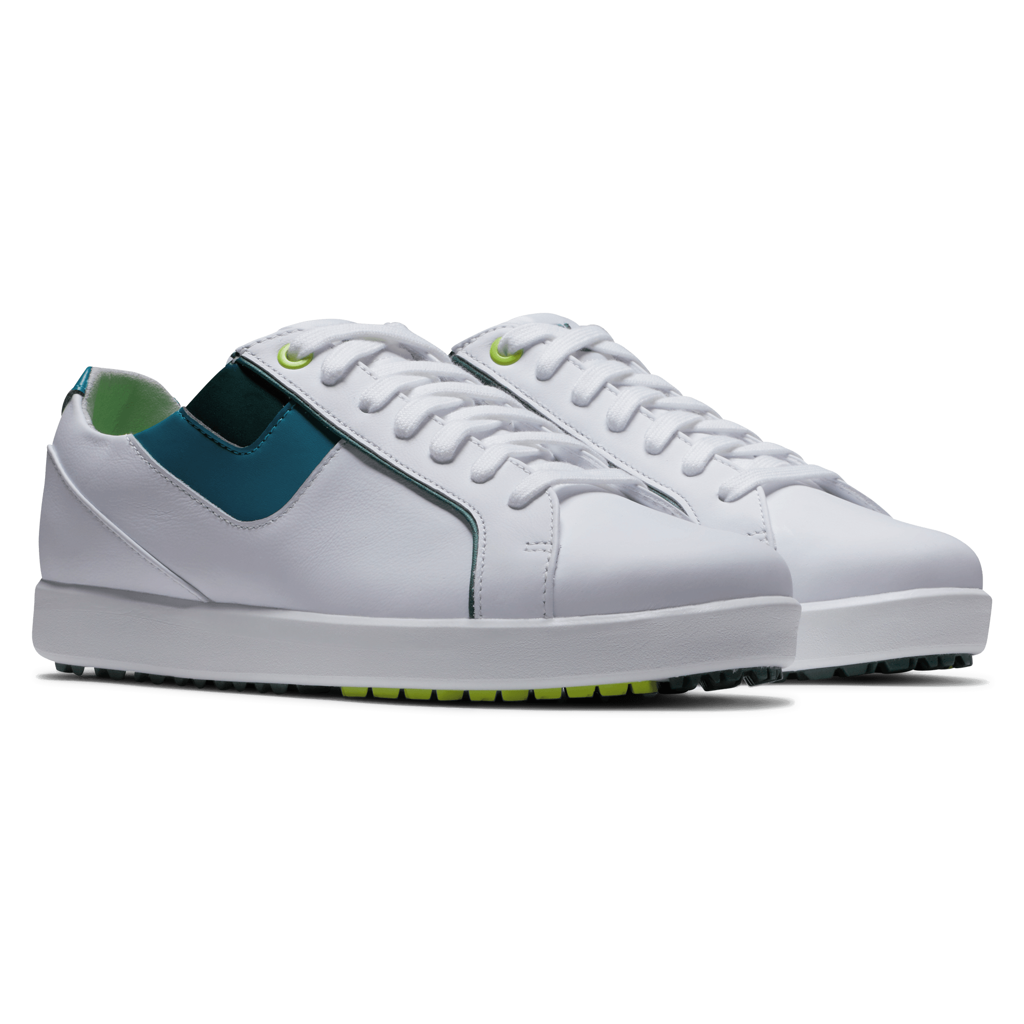 FootJoy Ladies Links Golf Shoes - #98157 White/Green/Blue 7 FootJoy Ladies Links Golf Shoes - #98157 White/Green/Blue - Image 5