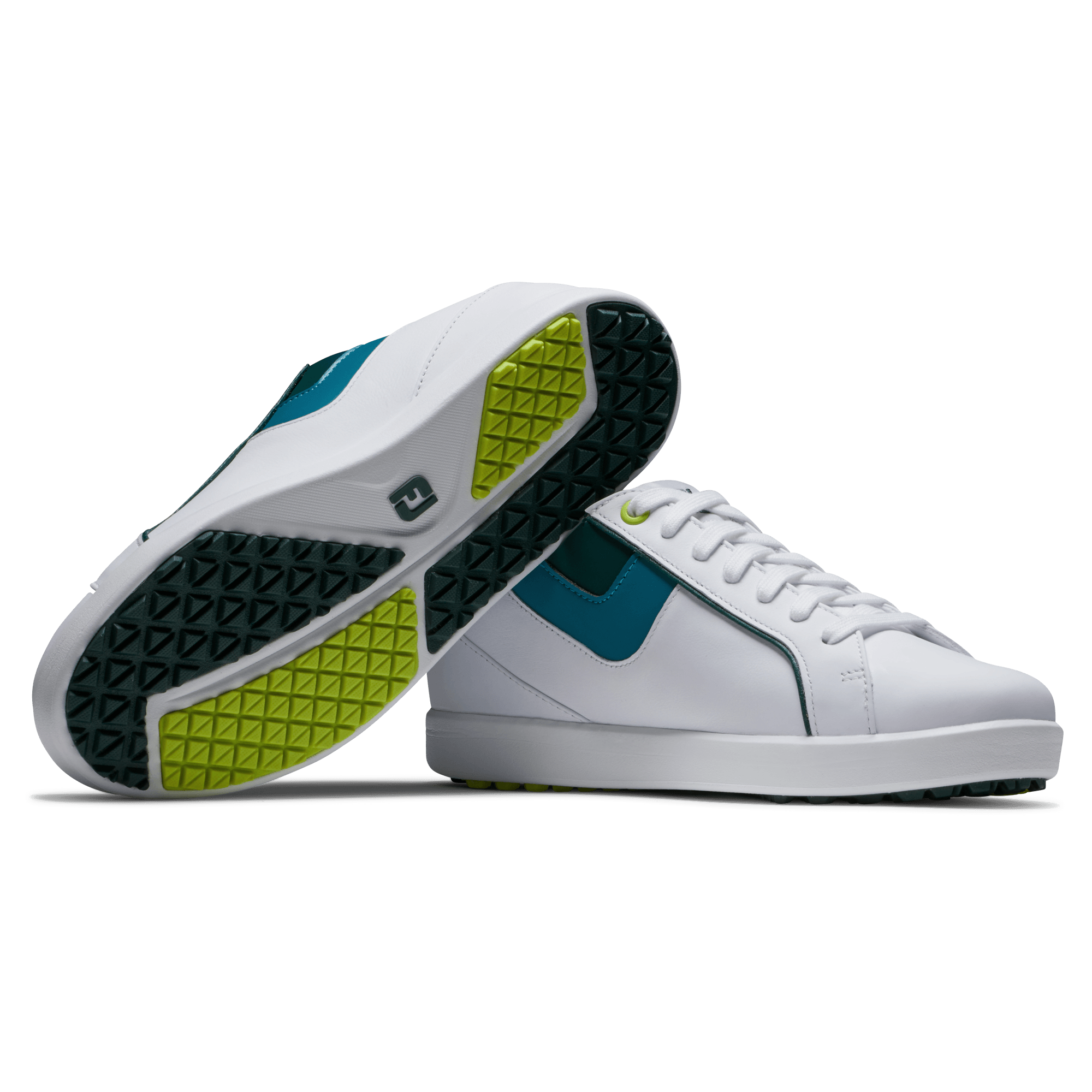 FootJoy Ladies Links Golf Shoes - #98157 White/Green/Blue 9 FootJoy Ladies Links Golf Shoes - #98157 White/Green/Blue - Image 7