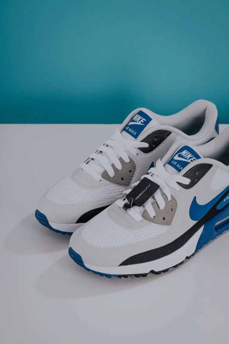 Nike Air Max 90 G Golf Shoes - White/Game Royal/Black/Photon Dust 12 Nike Air Max 90 G Golf Shoes - White/Game Royal/Black/Photon Dust - Image 10