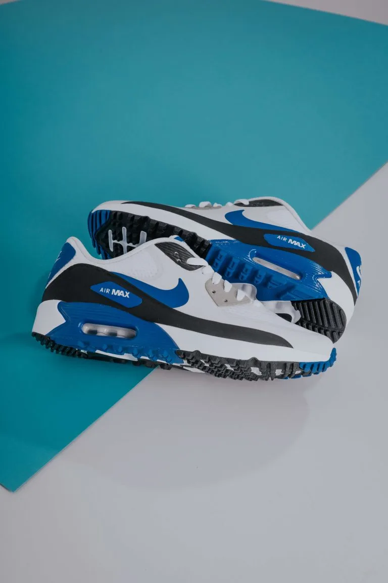 Nike Air Max 90 G Golf Shoes - White/Game Royal/Black/Photon Dust 9 Nike Air Max 90 G Golf Shoes - White/Game Royal/Black/Photon Dust - Image 7