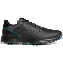Adidas S2G Golf Shoes - Black/Grey Six/Wild Teal