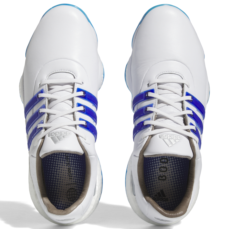 Adidas Tour360 22 Golf Shoes - White/Lucid Blue/Silver Metallic 6 Adidas Tour360 22 Golf Shoes - White/Lucid Blue/Silver Metallic - Image 4