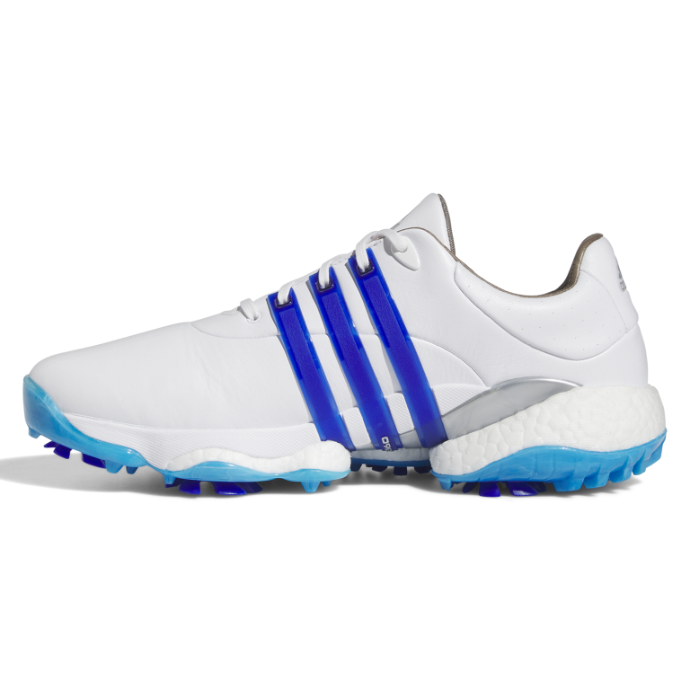 Adidas Tour360 22 Golf Shoes - White/Lucid Blue/Silver Metallic 5 Adidas Tour360 22 Golf Shoes - White/Lucid Blue/Silver Metallic - Image 3