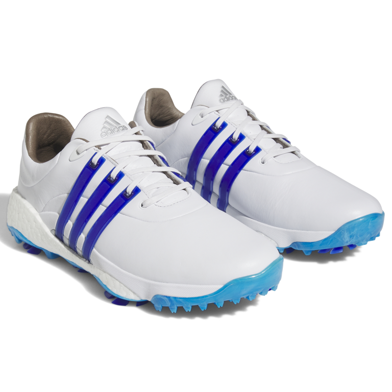 Adidas Tour360 22 Golf Shoes - White/Lucid Blue/Silver Metallic 7 Adidas Tour360 22 Golf Shoes - White/Lucid Blue/Silver Metallic - Image 5
