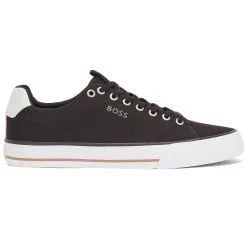 BOSS Aiden Canvas Trainers - Black