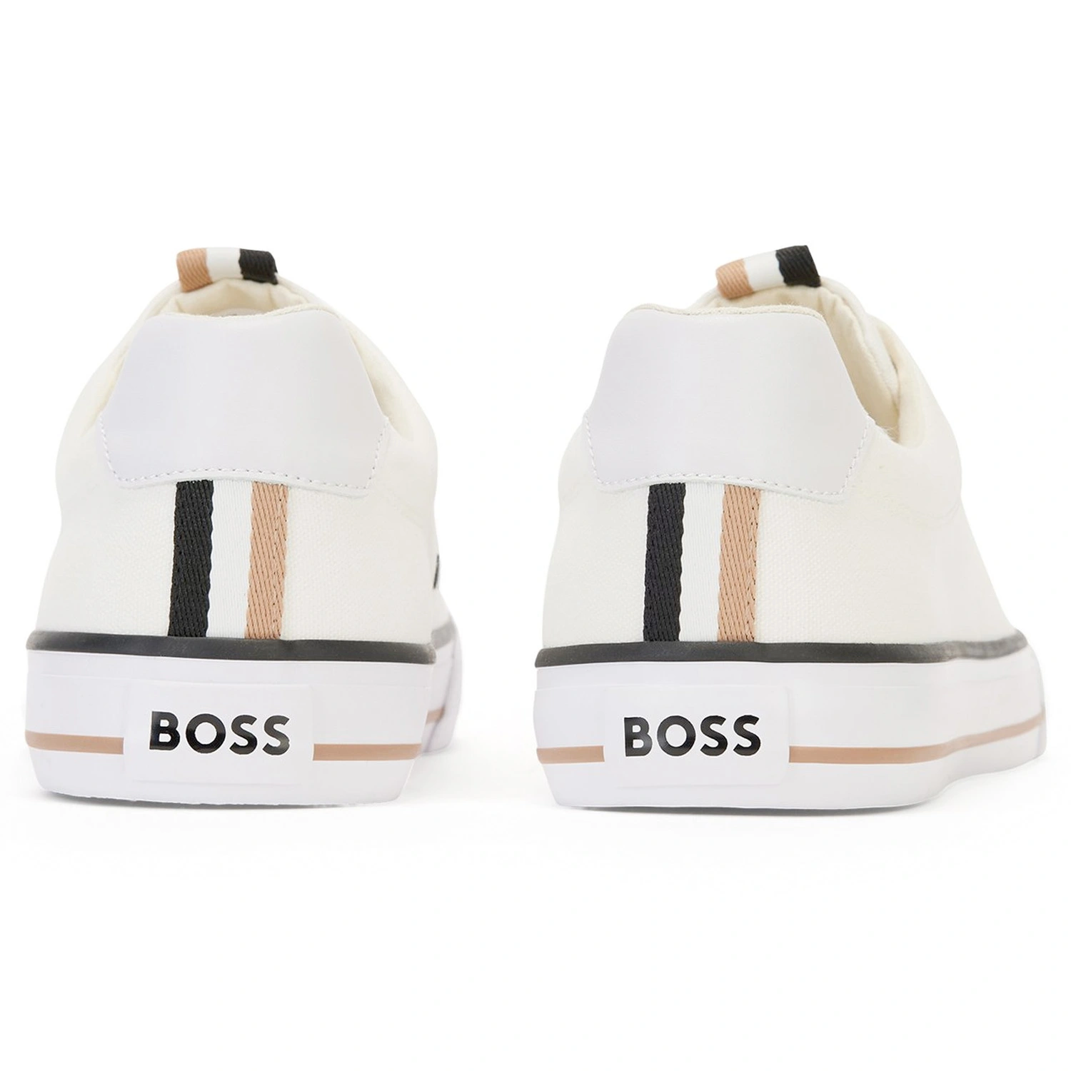 BOSS Aiden Canvas Trainers - White 6 BOSS Aiden Canvas Trainers - White - Image 4