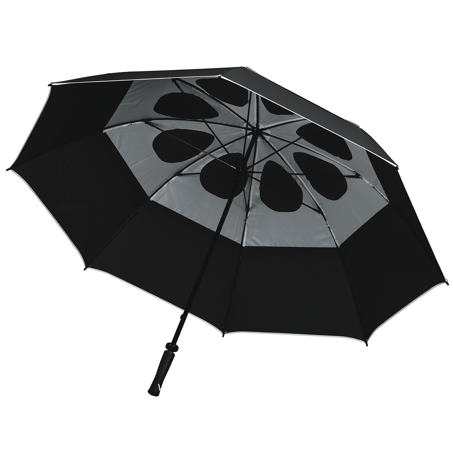Callaway Shield 64 Inch Double Canopy Golf Umbrella - Black/White 4 Callaway Shield 64 Inch Double Canopy Golf Umbrella - Black/White - Image 2