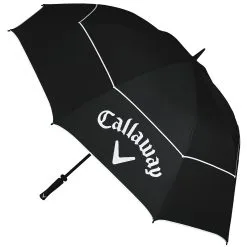 Callaway Shield 64 Inch Double Canopy Golf Umbrella - Black/White