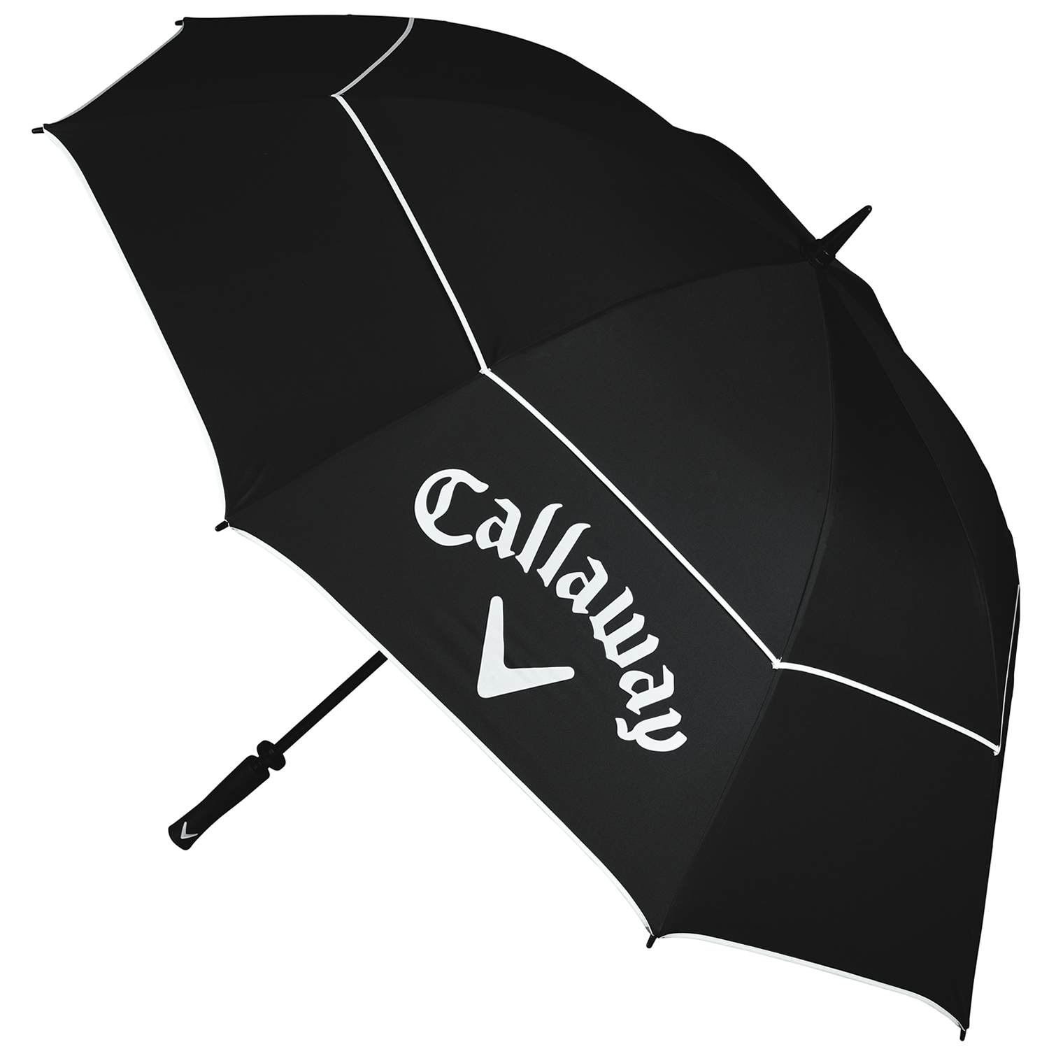 Callaway Shield 64 Inch Double Canopy Golf Umbrella - Black/White 3 Callaway Shield 64 Inch Double Canopy Golf Umbrella - Black/White