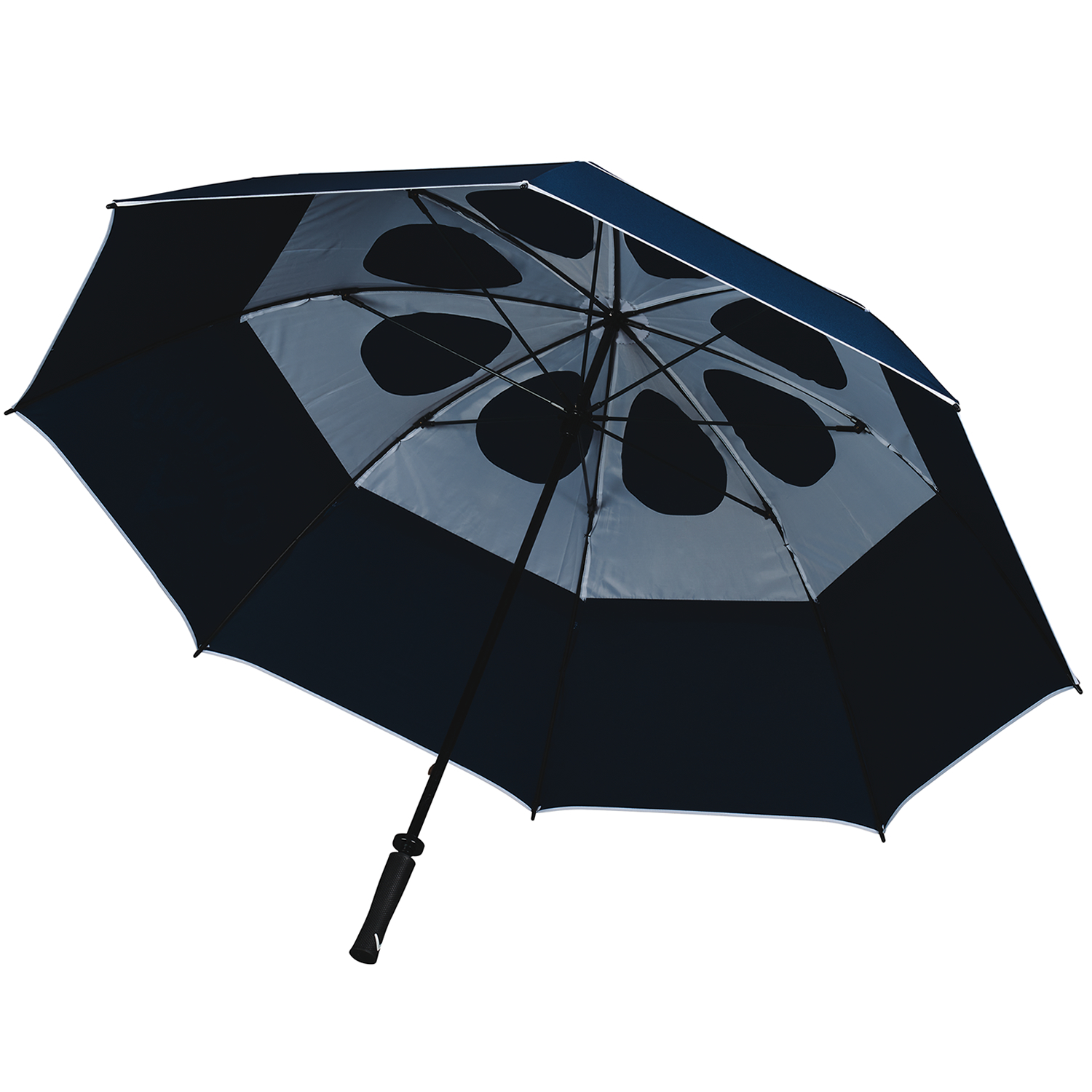 Callaway Shield 64 Inch Double Canopy Golf Umbrella - Navy/White 4 Callaway Shield 64 Inch Double Canopy Golf Umbrella - Navy/White - Image 2