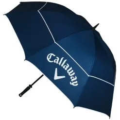 Callaway Shield 64 Inch Double Canopy Golf Umbrella - Navy/White