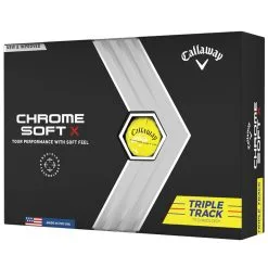 Callaway Chrome Soft X Triple Track Golf Balls - Yellow / Dozen