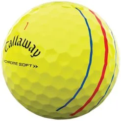 Callaway Chrome Soft Triple Track Golf Balls - Yellow / Dozen -All Wedges Shop callaway chromesoft tripletrack yellow 32028129