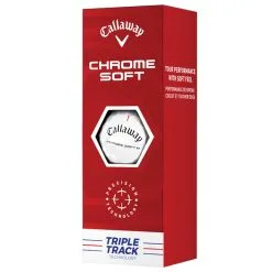 Callaway Chrome Soft Triple Track Golf Balls - White / Dozen -All Wedges Shop callaway chromesoft white tripletrack 5