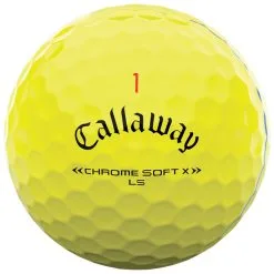Callaway Chrome Soft X LS Triple Track Golf Balls - Yellow / Dozen -All Wedges Shop callaway chromesoft x ls tripletrack yellow 3