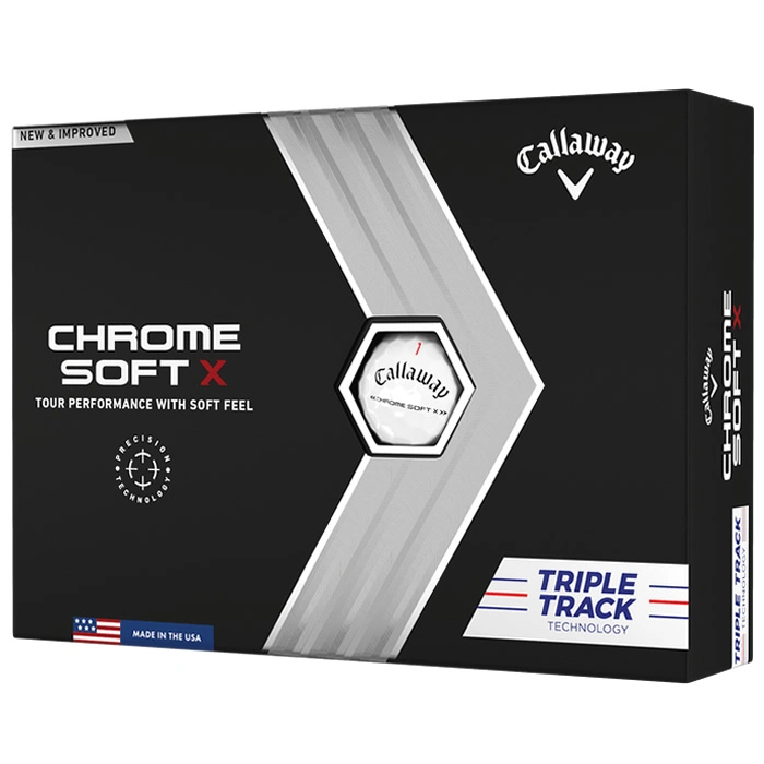 Callaway Chrome Soft X Triple Track Golf Balls - White / Dozen 3 Callaway Chrome Soft X Triple Track Golf Balls - White / Dozen