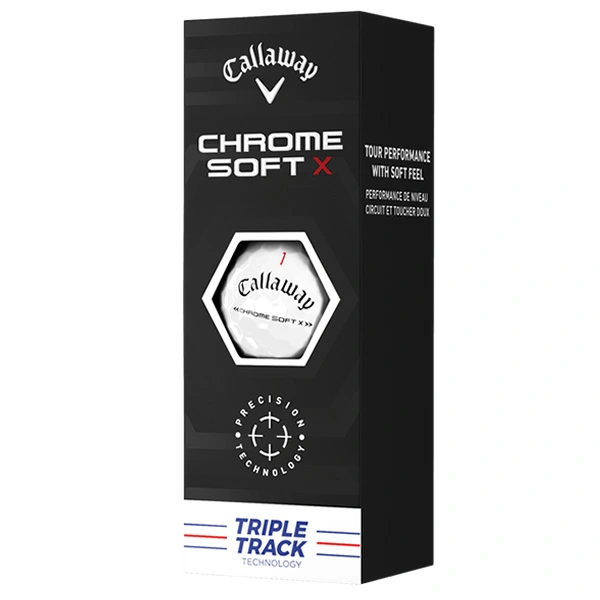 Callaway Chrome Soft X Triple Track Golf Balls - White / Dozen 7 Callaway Chrome Soft X Triple Track Golf Balls - White / Dozen - Image 5