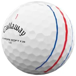 Callaway Chrome Soft X LS Triple Track Golf Balls - White / Dozen -All Wedges Shop callaway chromesoftX LS tripletrack white 3