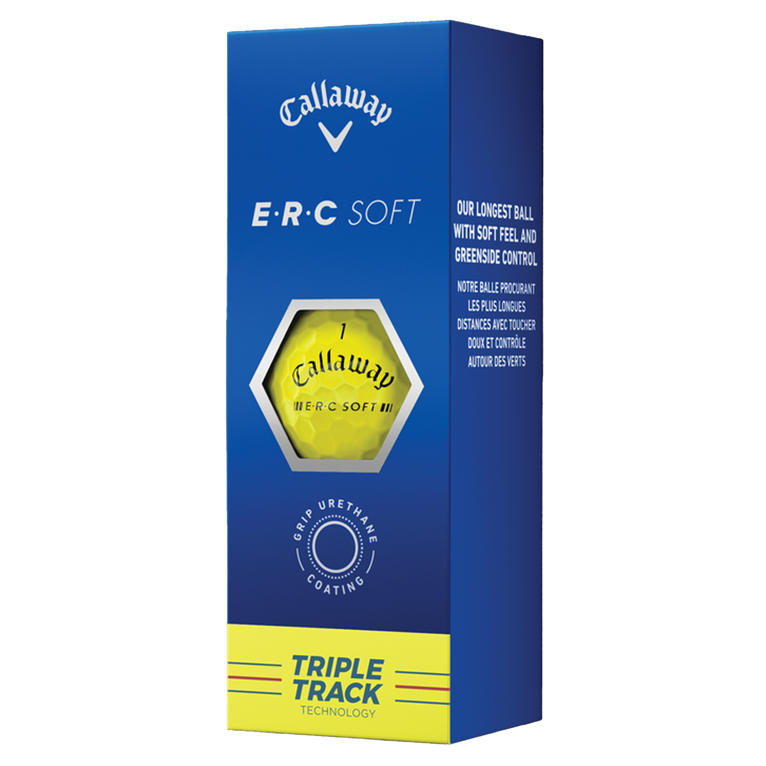 Callaway ERC Soft Triple Track Golf Balls - Yellow / Dozen 7 Callaway ERC Soft Triple Track Golf Balls - Yellow / Dozen - Image 5