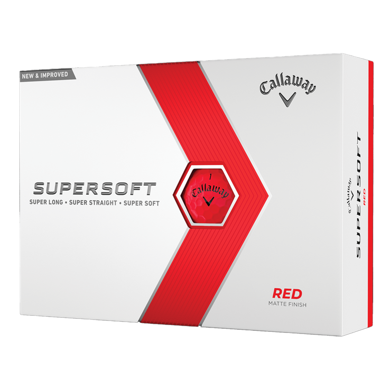 Callaway Supersoft Golf Balls - Red / Dozen 3 Callaway Supersoft Golf Balls - Red / Dozen