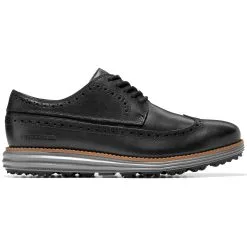 Cole Haan Original Grand Wing Ox Golf Shoes - Black/Natural/Quiet Shade
