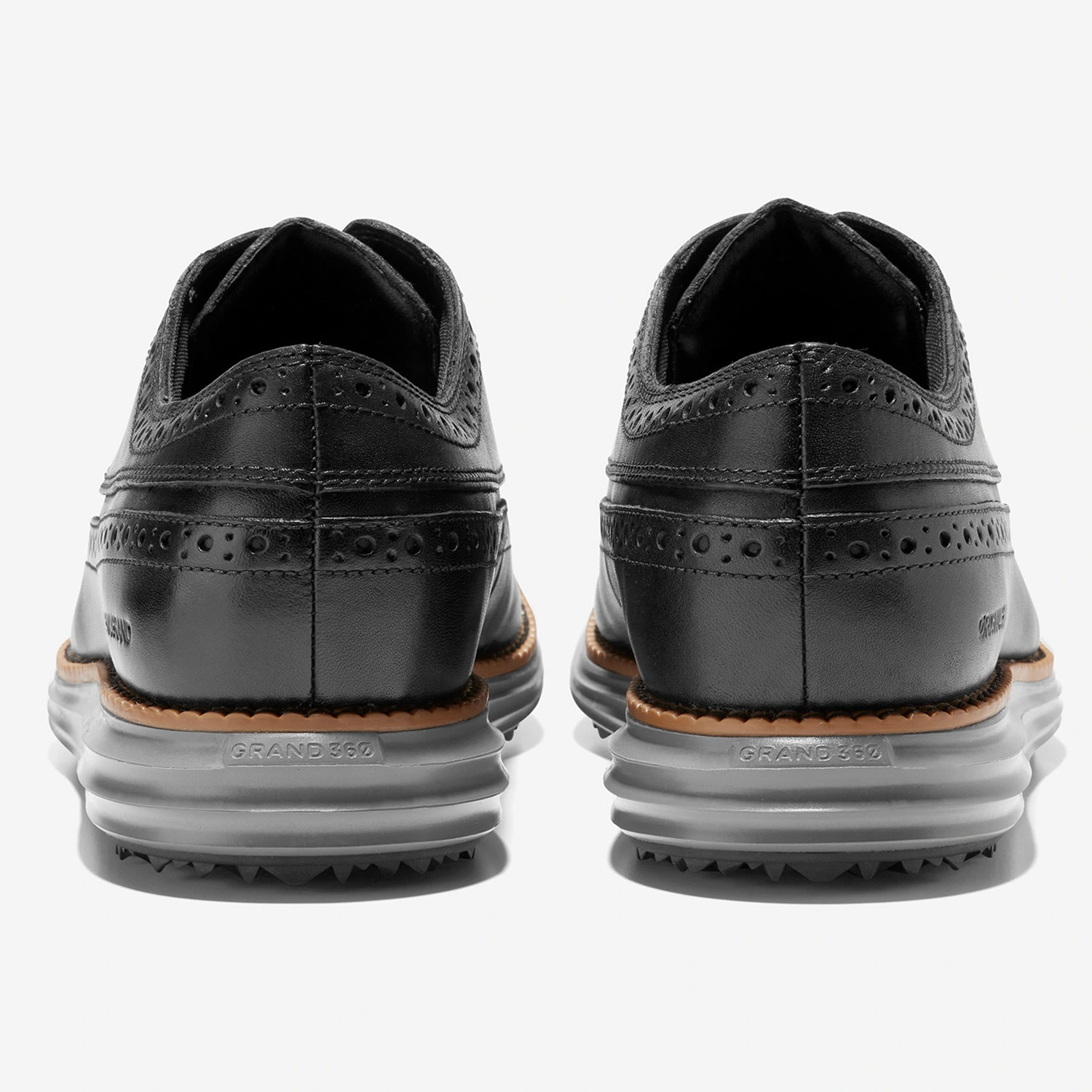 Cole Haan Original Grand Wing Ox Golf Shoes - Black/Natural/Quiet Shade 6 Cole Haan Original Grand Wing Ox Golf Shoes - Black/Natural/Quiet Shade - Image 4