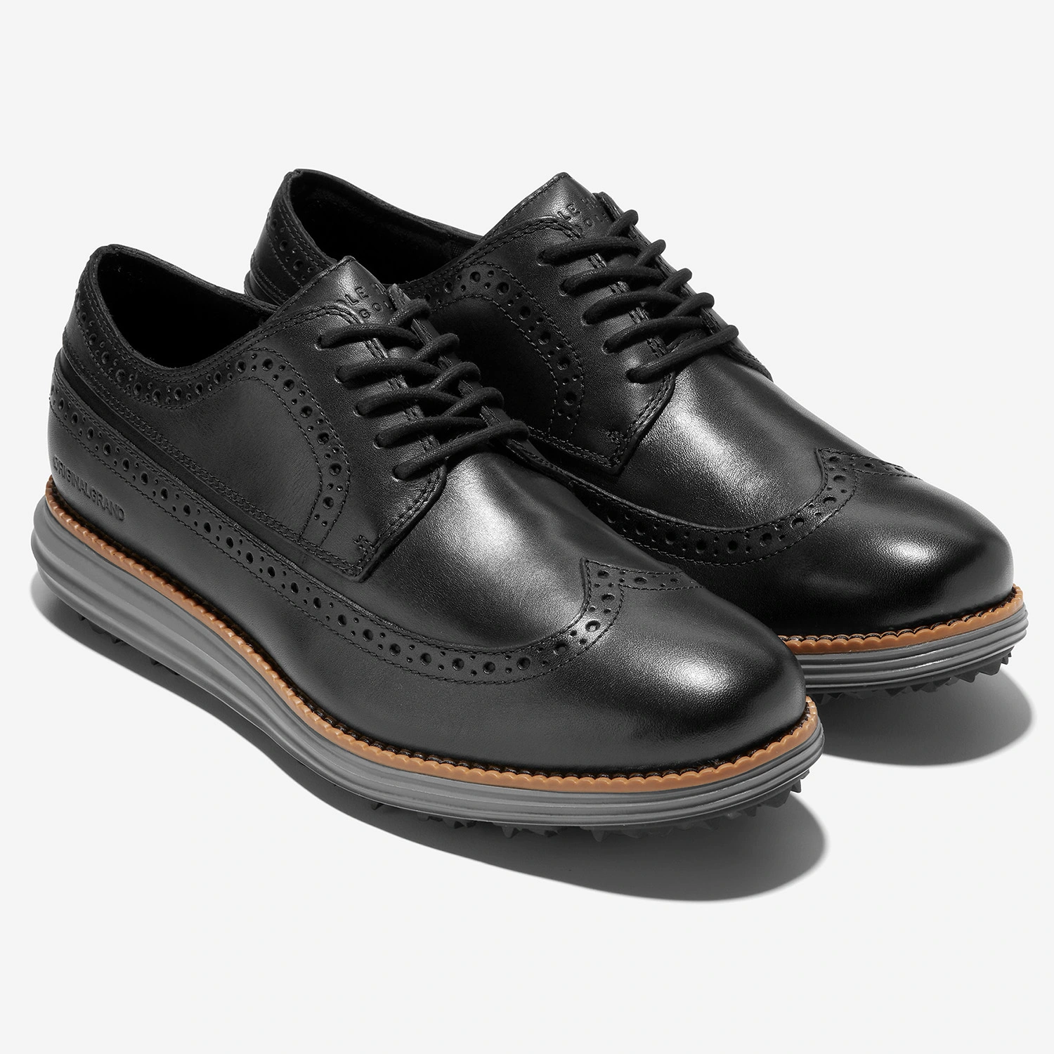 Cole Haan Original Grand Wing Ox Golf Shoes - Black/Natural/Quiet Shade 8 Cole Haan Original Grand Wing Ox Golf Shoes - Black/Natural/Quiet Shade - Image 6