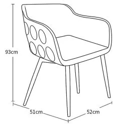 Dimpled Design Golf Ball Dining Chair -All Wedges Shop dimpleddesign dining chair 6