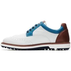 Duca Del Cosma Eldorado Golf Shoes -All Wedges Shop ducadelcosma eldorado whitebluecognac 2