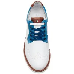 Duca Del Cosma Eldorado Golf Shoes -All Wedges Shop ducadelcosma eldorado whitebluecognac 4