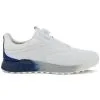 ECCO S Three BOA Golf Shoes - White/Blue Depths/Bright White 2 ECCO S Three BOA Golf Shoes - White/Blue Depths/Bright White -All Wedges Shop ecco 102954 60616 1