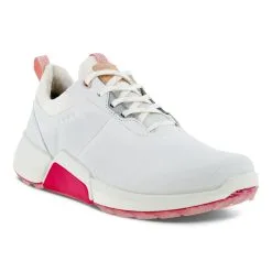 ECCO Biom Hybrid 4 Ladies Golf Shoes - White/Silver Pink -All Wedges Shop ecco 108203 59044 5