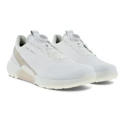 ECCO Biom H4 BOA Gore-Tex Golf Shoes - White/Gravel -All Wedges Shop ecco 108504 58336 6