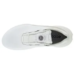ECCO Biom H4 BOA Gore-Tex Golf Shoes - White/Gravel -All Wedges Shop ecco 108504 58336 8